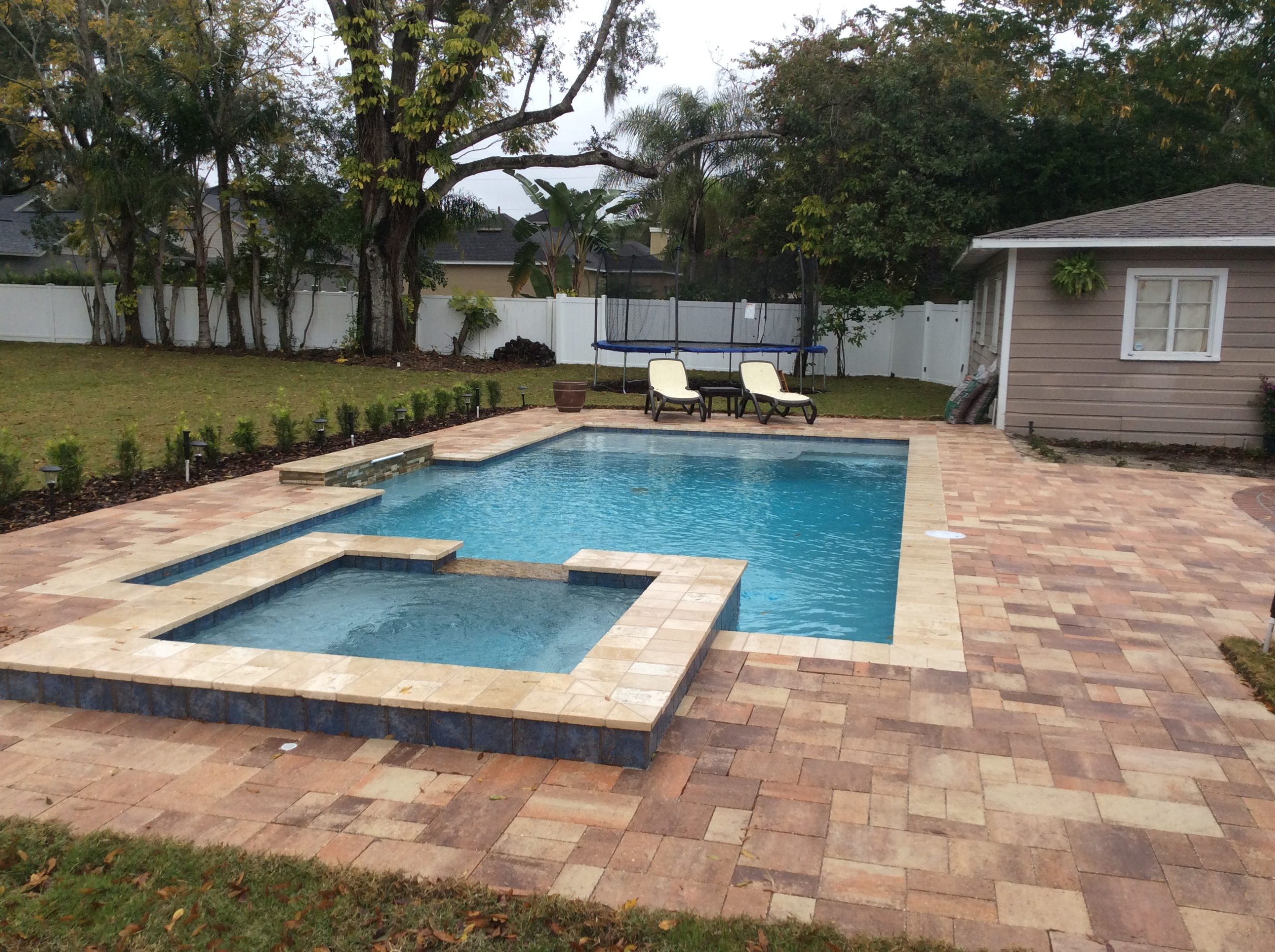 Modern Pool and Backyard